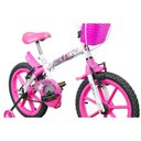 Ver imagem 4 de Bicicleta Pinky Wr Aro 16 Quadro 10 Polegadas Rodinhas Laterais Track Bikes