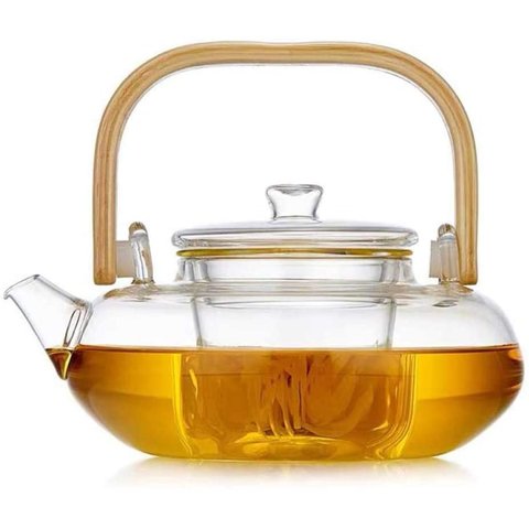 Chaleira Wolff de Vidro Borossilicato Incolor 800ml