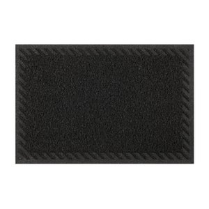 Tapete de Entrada Vinil Elite 40cm X 60cm Preto Kapazi
