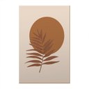 Ver imagem 3 de Trio de Quadros Bege Formas Boho Abstrato Ramos