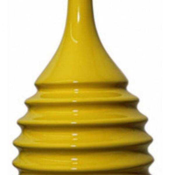 Vaso Decorativo Baixo Amarelo 29cm - Ana Maria - 2