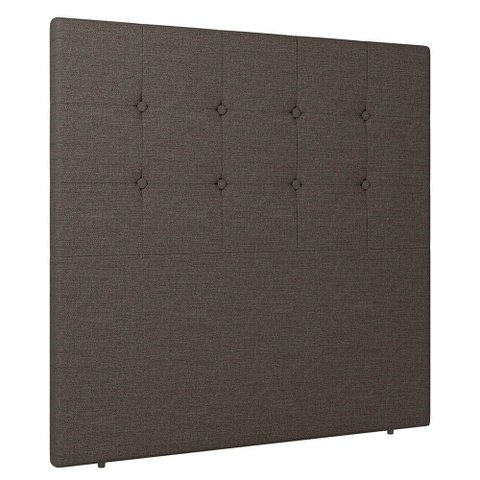 Cabeceira Cama Box Solteiro Luana 90cm Linho Marrom - Abmaza