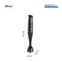 Ver imagem 5 de Mixer de Mão Itatiaia Mixer Preto Brilhante Itatiaia 200W 2 Velocidades Preto 220V