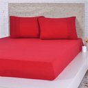 Ver imagem 1 de Jogo de Cama Casal Malha 3 Pçs Bella Cama 100% Algodão 138x188x30cm Verde