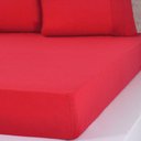 Ver imagem 4 de Jogo de Cama Casal Malha 3 Pçs Bella Cama 100% Algodão 138x188x30cm Verde