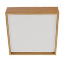 Ver imagem 3 de Plafon Madeira Wood Quadrado 25x25cm - 2 Luzes E27 - Freijó (claro)