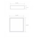 Ver imagem 2 de Plafon Madeira Wood Quadrado 25x25cm - 2 Luzes E27 - Freijó (claro)