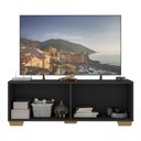 Ver imagem 4 de Rack para Tv até 50 Polegadas com 4 Portas Multimóveis Mp1072 Preto/natural