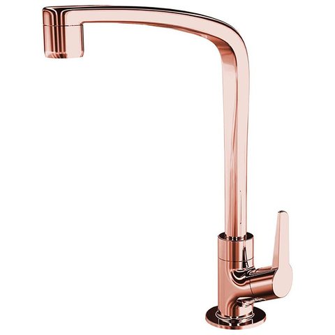 Torneira de Cozinha Mesa Bica Móvel F71 Rose Gold 7111104 Lorenzetti