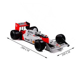 Réplica Carro F1 Decorativo 2,20x1,00 Scala 1:2 Mp4/4 Sn 88 - Gran Belo Carro F1 220x100 - 3