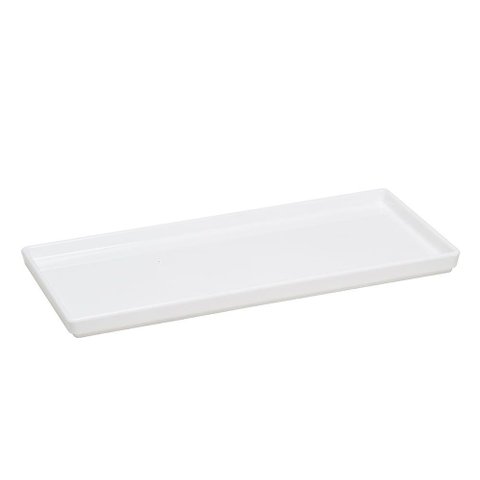 Prato Square Retangular 135x27 Branco em Polipropileno Linha Tropical Vem
