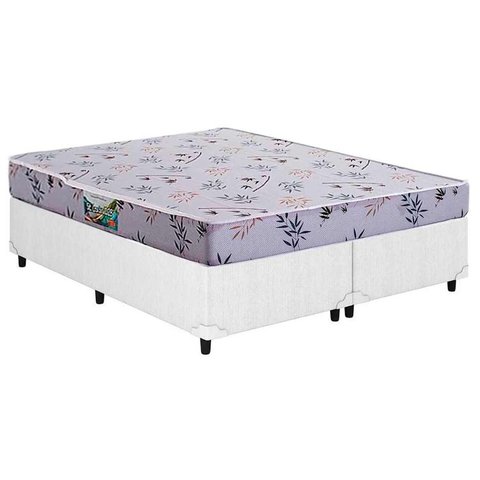 Colchão Queen Herval D28 ST. Louis 17+Box White 158x198