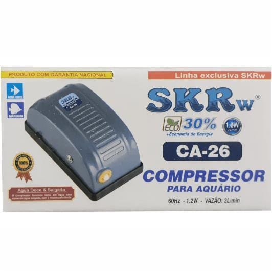 Compressor Para Aquarios 1 Saída 3 L/M 1,2W 110V - 2