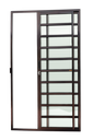 Ver imagem 1 de Porta de Correr Alumínio c/Traves.2F.210 x 150 V.Liso Marrom Corten Brimak