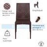 Kit 6 Cadeiras Rattan Marrom em Pp para Restaurantes Sala de Jantar Cozinha Área Externa Ecomhome - 8