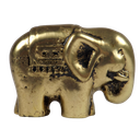 Ver imagem 1 de Estátua de Elefante Indiano em Latão Artesanal - Sustentabilidade e Elegância para Sua Casa e Escrit