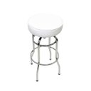 Ver imagem 2 de Kit 3 Unidades Banqueta Altura 65cm Bar Giratória Cromada assento branco Poltronas do Sul Banqueta B