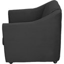 Ver imagem 3 de Kit 3 Poltronas Mila Pé de Plástico Cromado - Preto Suede