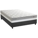 Ver imagem 1 de Conjunto Box Casal: Colchão Molas Herval Ensacadas Maxspring C1672 + Base Crc Suede Gray (138x188)