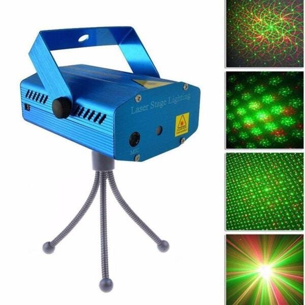 Projetor Laser Natal Jogo de Luz Mini Laser Stage Lighting - 2