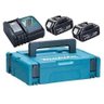 Kit 2 Baterias 18v 3ah Makita Carregador Biv Maleta 198046-9 - 2