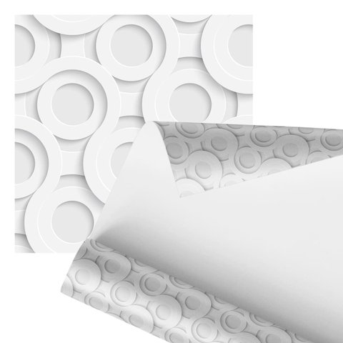 Papel de Parede Adesivo Círculo Abstrato Minimalista 2,80m
