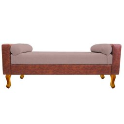 Recamier Félix King Size 195cm Corano Nozes e Linho Rosê - 2