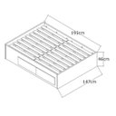 Ver imagem 3 de Cama de Casal 147cm 4 Gavetas Dreams F04 Branco - Mpozenato