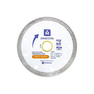 Kit 2 Discos Diamantado de Porcelanato Turbo Fino 110 X 20mm