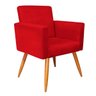 Poltrona Nina Decorativa:Suede Vermelho Coral - 1