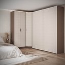 Ver imagem 1 de Guarda-Roupa Planejado de Canto Obliquo com 5 Portas Orion CabeCasa MadeiraOriginals Marrom