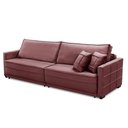 Ver imagem 4 de Sofá Cama Retrátil e Reclinável 2,30m com Molas Karen Veludo Rosê Adonai Estofados