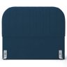Cabeceira Cama Box Casal Estofada Orgânica 140cm Alice W01 Suede Azul Marinho - Lyam Decor - 4