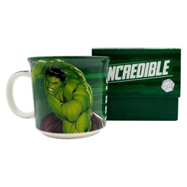 Caneca Tom - 350 Ml - Hulk - Vingadores - Marvel - Oficial