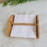 Porta Guardanapo Papel Toalha em Bambu Madeira 20x17cm - 7