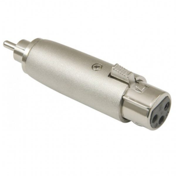 Plug Adaptador Cannon Femea para RCA Macho 64 1 256 - 1