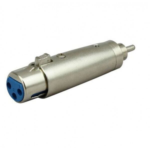 Plug Adaptador Cannon Femea para RCA Macho 64 1 256 - 3