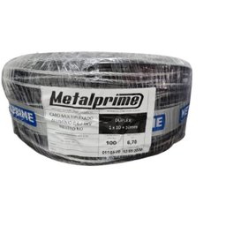 Cabo Aluminio Duplex 10,00Mm Neutro Nú Rolo Com 100 Metros - 1