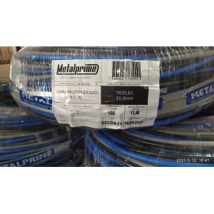 Cabo de Alumínio Tríplex 10,0m Neutro Isolado com 100 Metros