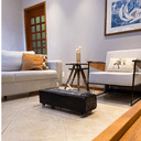 Ver imagem 5 de Lareira Ecológica no Dormente com Rodinhas e Queimador em Inox - 70 x 22 cm - Quilotoa com Vidros