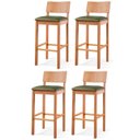 Ver imagem 3 de Kit 4 Banquetas para Cozinha Siena em Madeira Maciça Verde