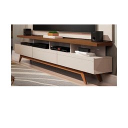 Rack Germai Vivare Wood 180cm Off White/Freijo:Off White/Freijó - 2