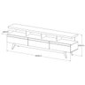 Rack Germai Vivare Wood 180cm Branco:Branco - 3