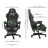 CADEIRA GAMER RECLINAVEL APOIO PES CAMUF - 3