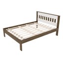 Ver imagem 2 de Cama De Casal Para Colchão 138 X 188 Cm Cr35011 Nogal/Branca