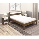 Ver imagem 1 de Cama De Casal Para Colchão 138 X 188 Cm Cr35011 Nogal/Branca