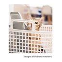 Ver imagem 3 de Cesto Plástico com Tampa - Grande - Cinza - Oikos