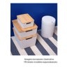 Caixa Organizadora com Tampa de Bambu - 4l - Branco - Oikos - 6