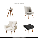 Ver imagem 3 de Kit 2 Pés Palito Madeira 30cm para Poltrona Mesa Lateral Puff Mel G75 - Gran Belo Pés Madeira Palito