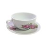 Bule E Xícara Pequeno Decorada Porcelana Flores Decoração - 2